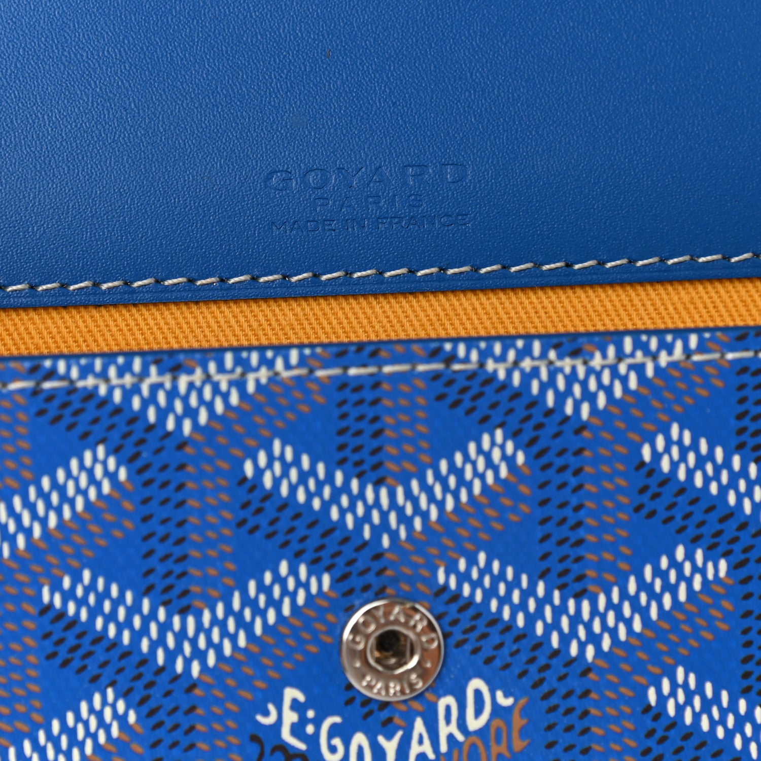 Goyard Goyardine Monte Carlo Bois Clutch Sky Blue 6 of 8