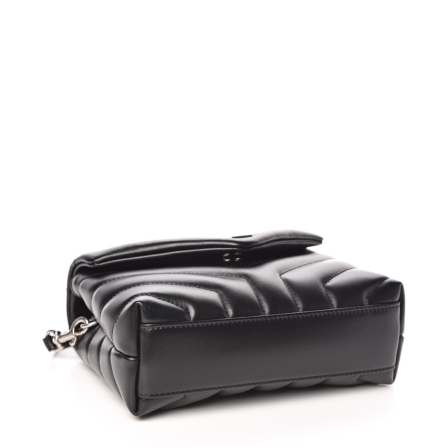Saint Laurent Calfskin Y Quilted Monogram Toy Loulou Crossbody Bag Black 4 of 11