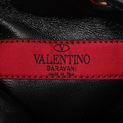 Valentino Garavani Nappa Mini Rockstud Spike Bucket Bag Black 6 of 9
