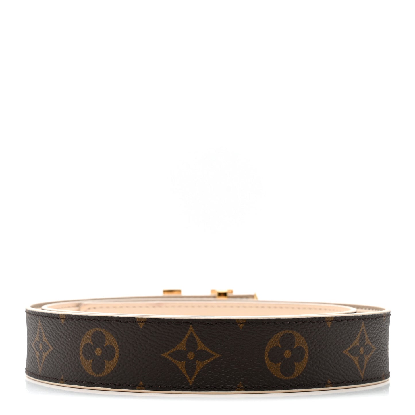 Monogram 30mm Pretty LV Reversible Belt 80 32 Beige