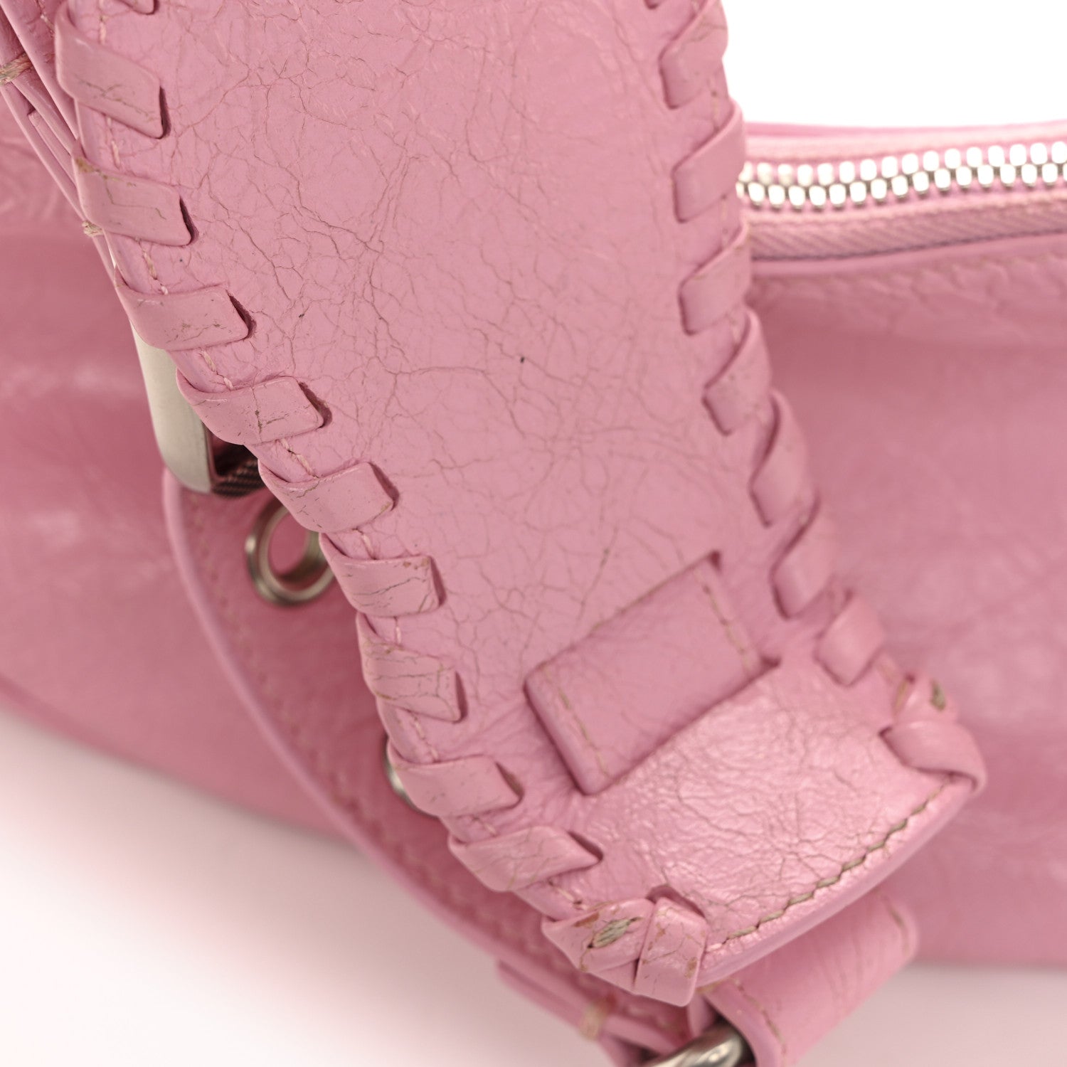 Balenciaga Agneau Arena Le Cagole Shoulder Bag XS Candy Pink 14 of 16