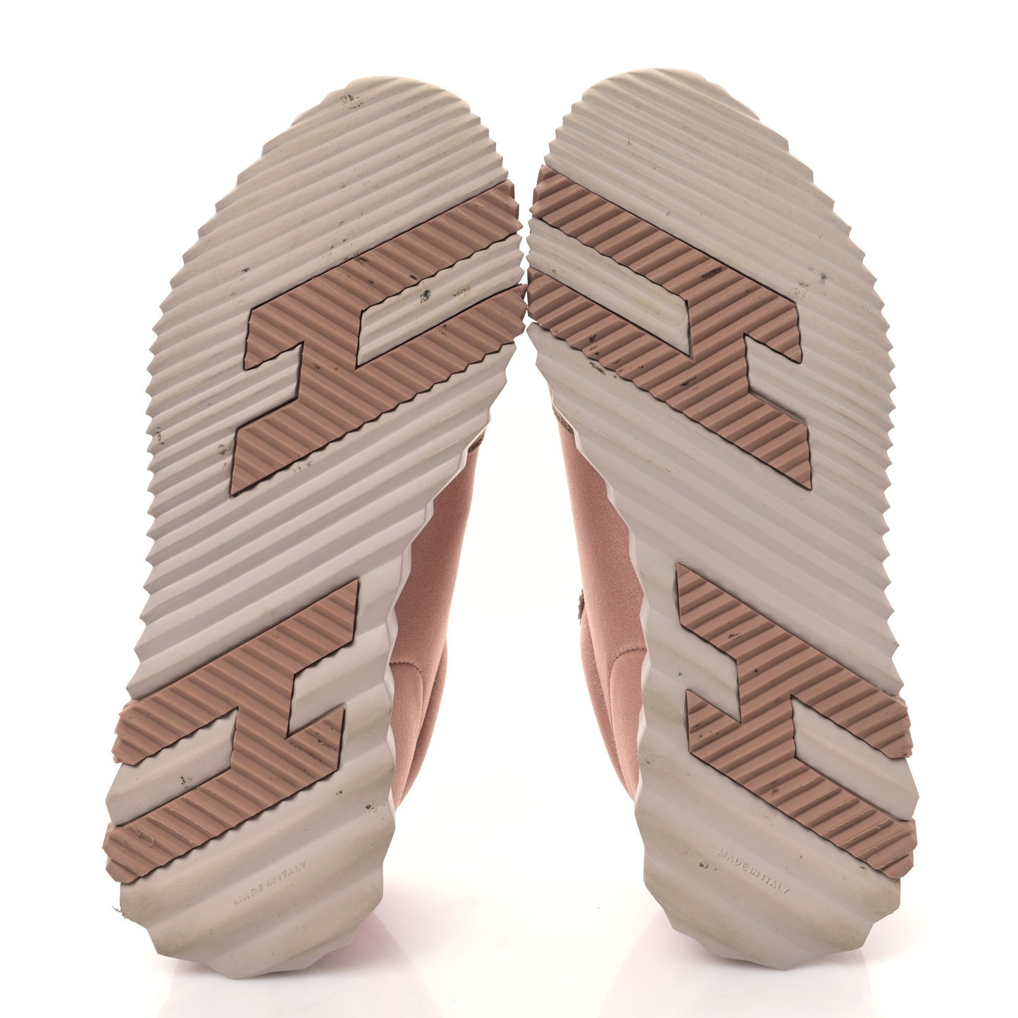 Sport Goatskin Suede Goatskin Bouncing Sneakers 37.5 Rose Porcelaine