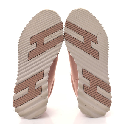 Hermes Sport Goatskin Suede Goatskin Bouncing Sneakers 37.5 Rose Porcelaine 5 of 7