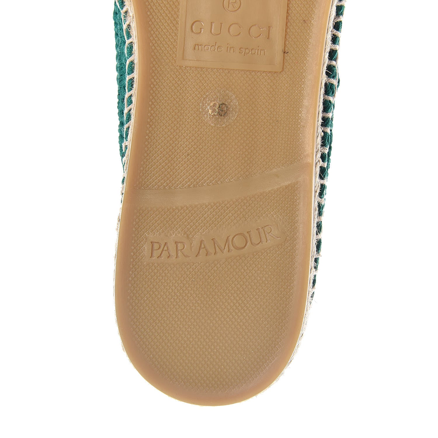 Gucci Cotton Crochet Pearly GG Marmont Espadrilles 39 Emerald 9 of 10