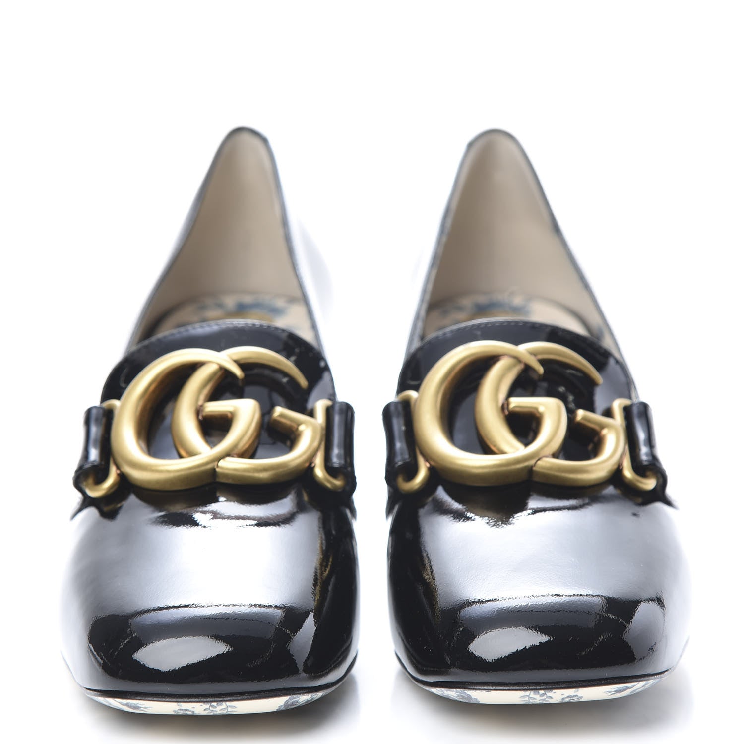 Gucci Vernice GG Victoire 55mm Loafer Pumps 36 Black 2 of 9