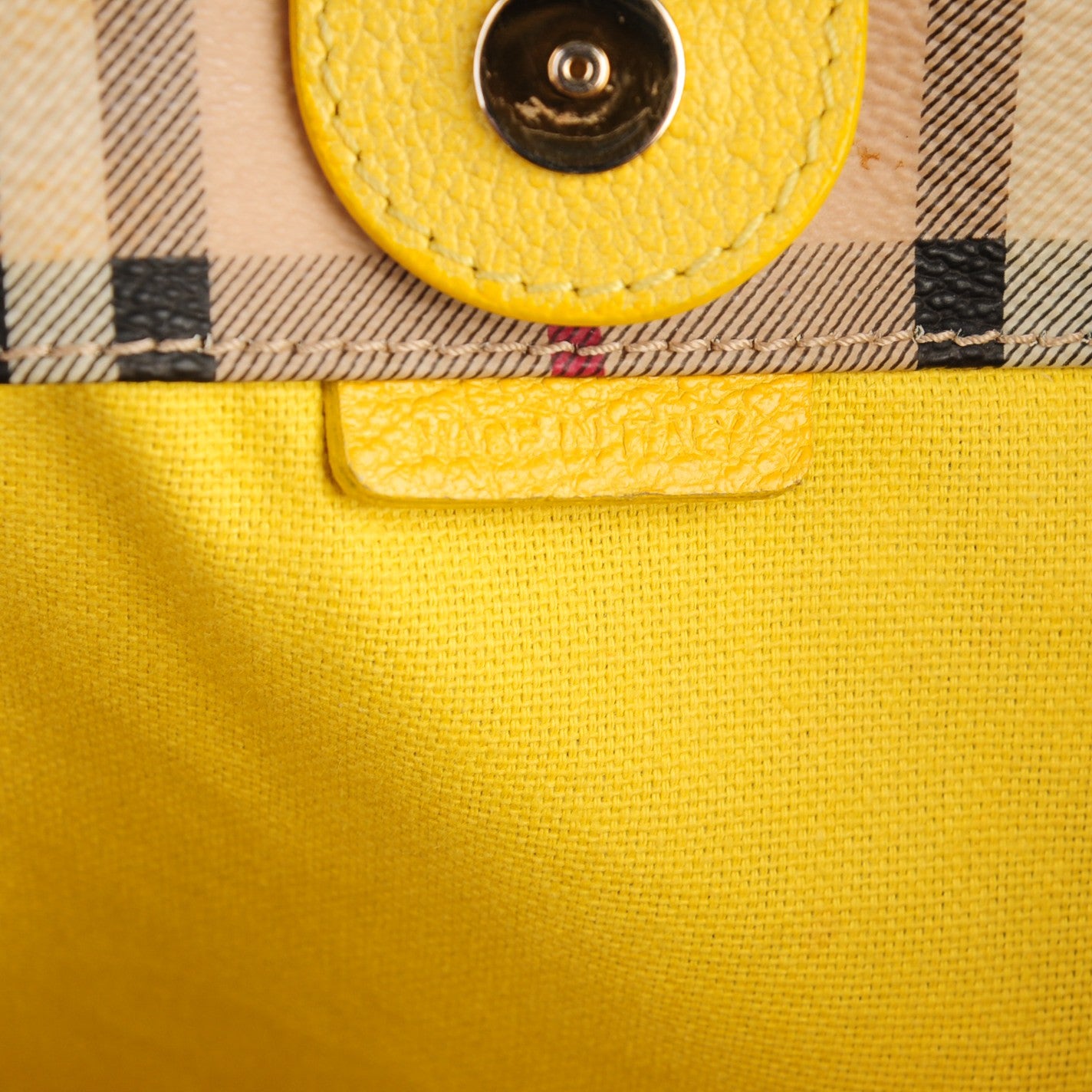 Haymarket Check Small Canterbury Tote Yellow