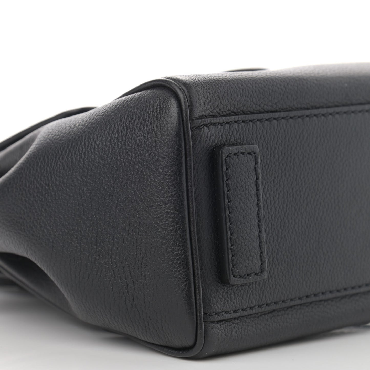 Grained Calfskin Small La Medusa Top Handle Bag Black