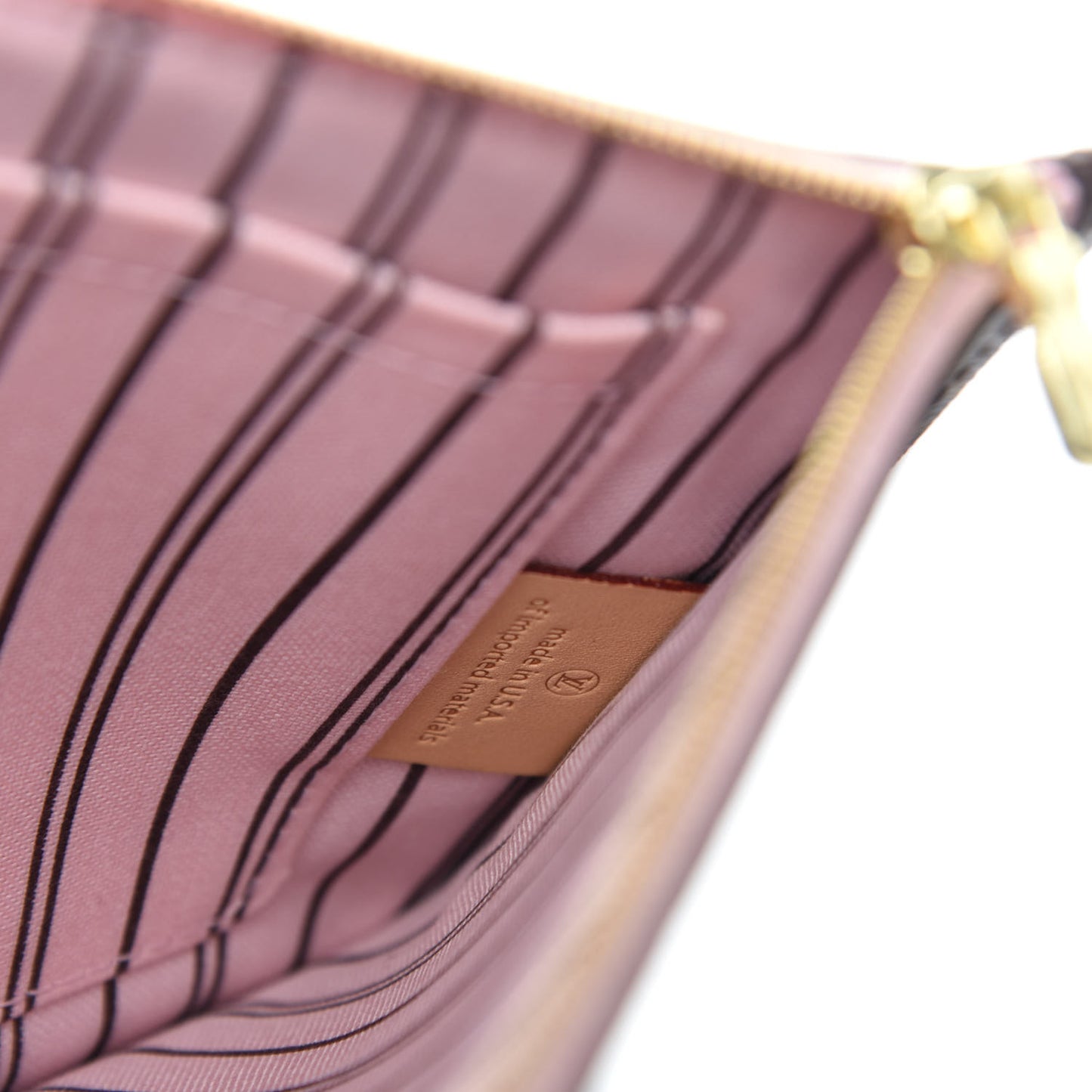 Monogram Neverfull MM GM Pochette Rose Ballerine