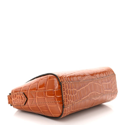 Givenchy Calfskin Crocodile Embossed Nano Antigona Tan 4 of 10