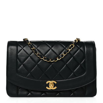 Chanel Lambskin Quilted Medium Single Flap Black 1 of 9