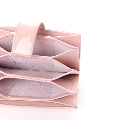 Christian Dior Patent Cannage Lady Dior 5-Gusset Card Holder Pink 5 of 5