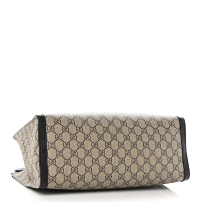 Gucci GG Supreme Monogram Medium Padlock Tote Black 4 of 11
