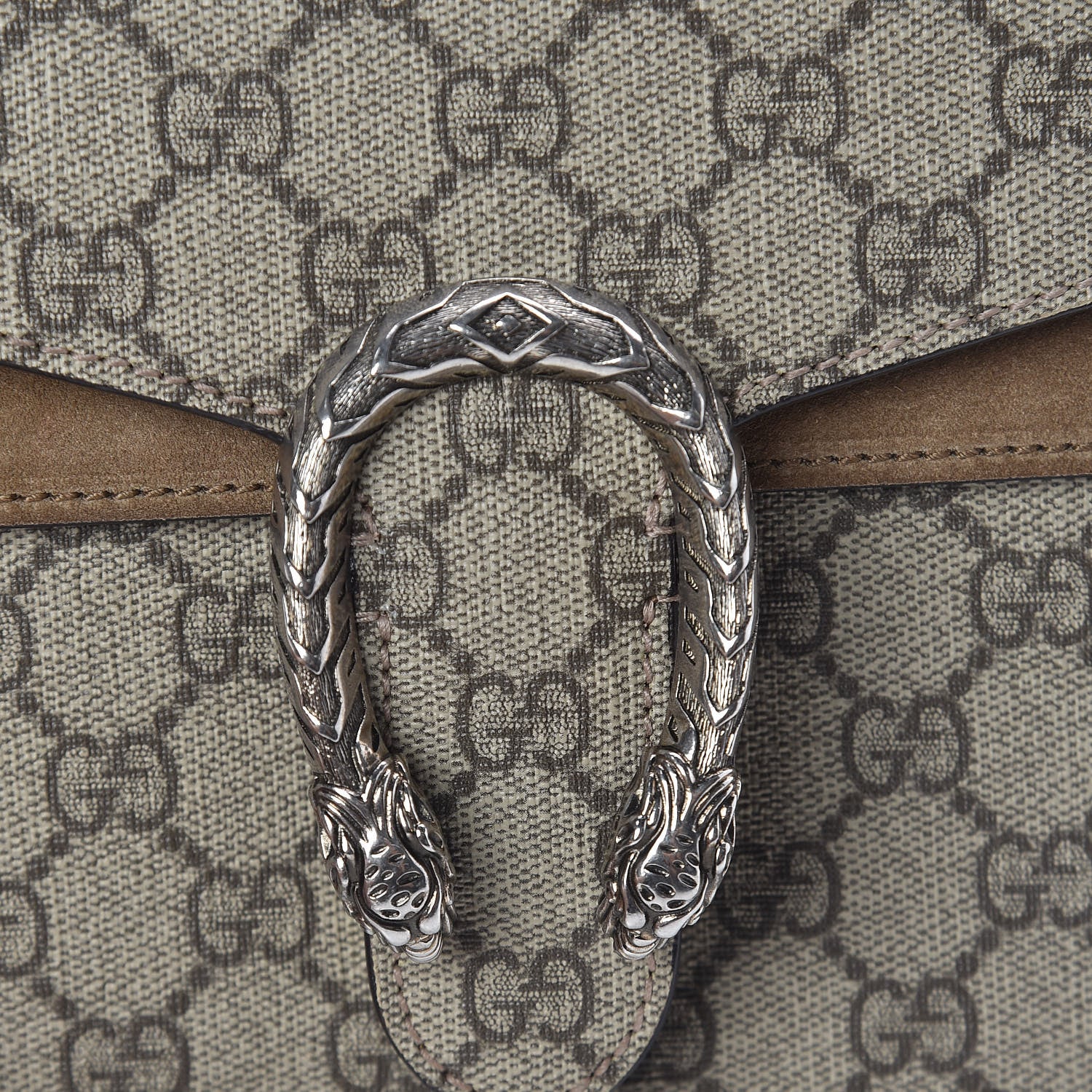 Gucci GG Supreme Monogram Mini Dionysus Shoulder Bag Taupe 10 of 10