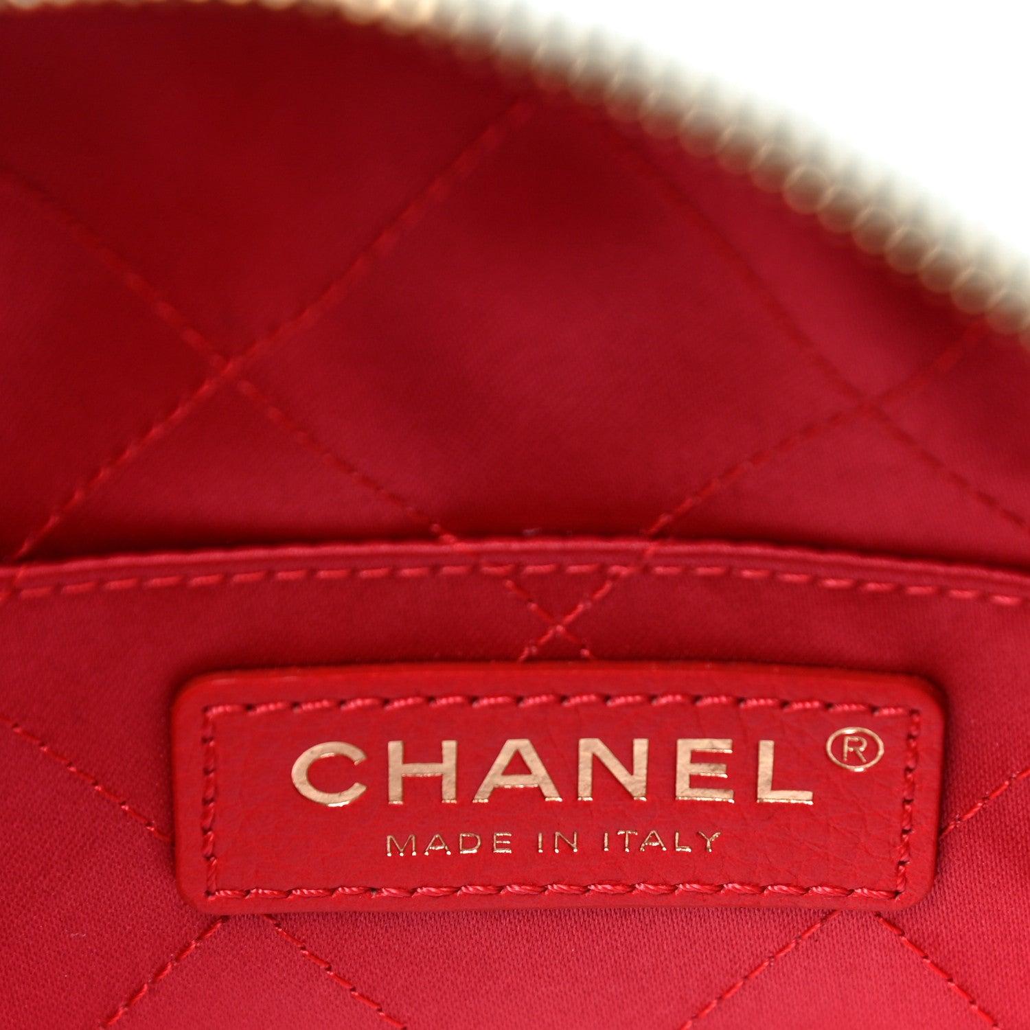 Chanel Caviar Quilted Diamond Clutch With Chain White 5 of 10