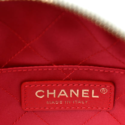 Chanel Caviar Quilted Diamond Clutch With Chain White 5 of 10