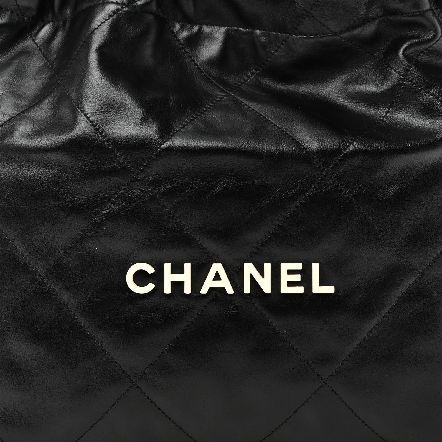 Chanel Shiny Calfskin Quilted Small Chanel 22 Black 8 of 11