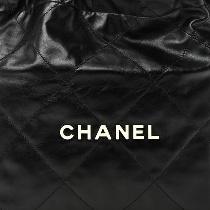 Chanel Shiny Calfskin Quilted Small Chanel 22 Black 8 of 11