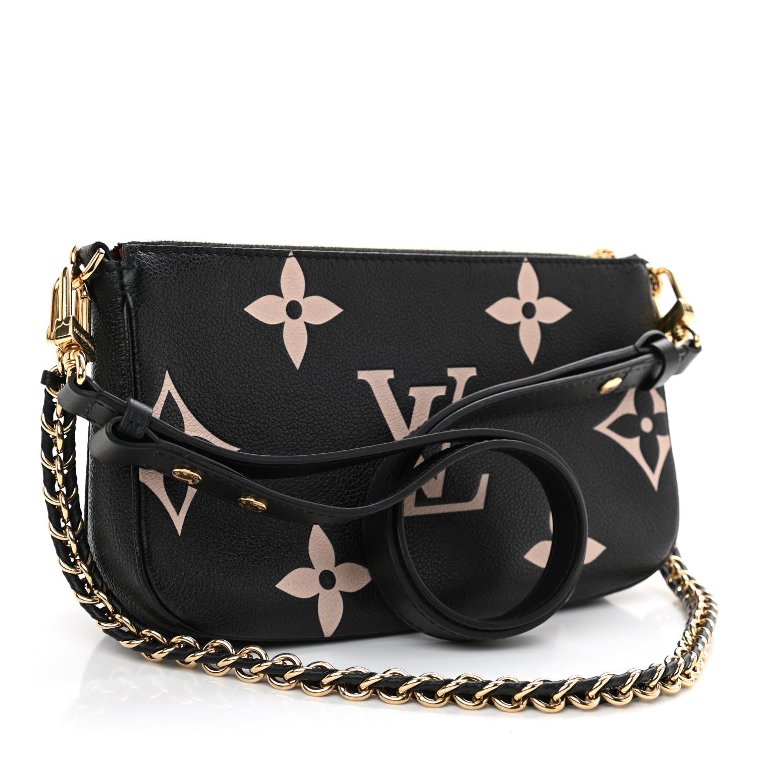 Louis Vuitton Empreinte Monogram Giant Multi Pochette Accessories Black Beige 3 of 8