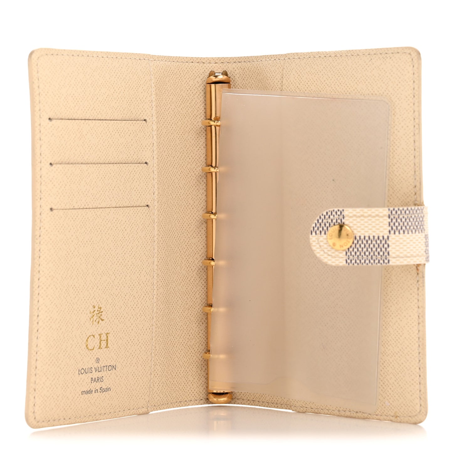 Damier Azur Small Ring Agenda Cover
