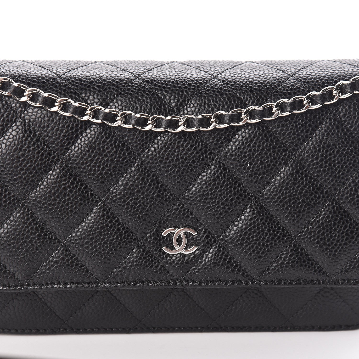 Chanel Caviar Quilted Wallet On Chain WOC Black 9 of 11