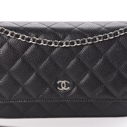 Chanel Caviar Quilted Wallet On Chain WOC Black 9 of 11