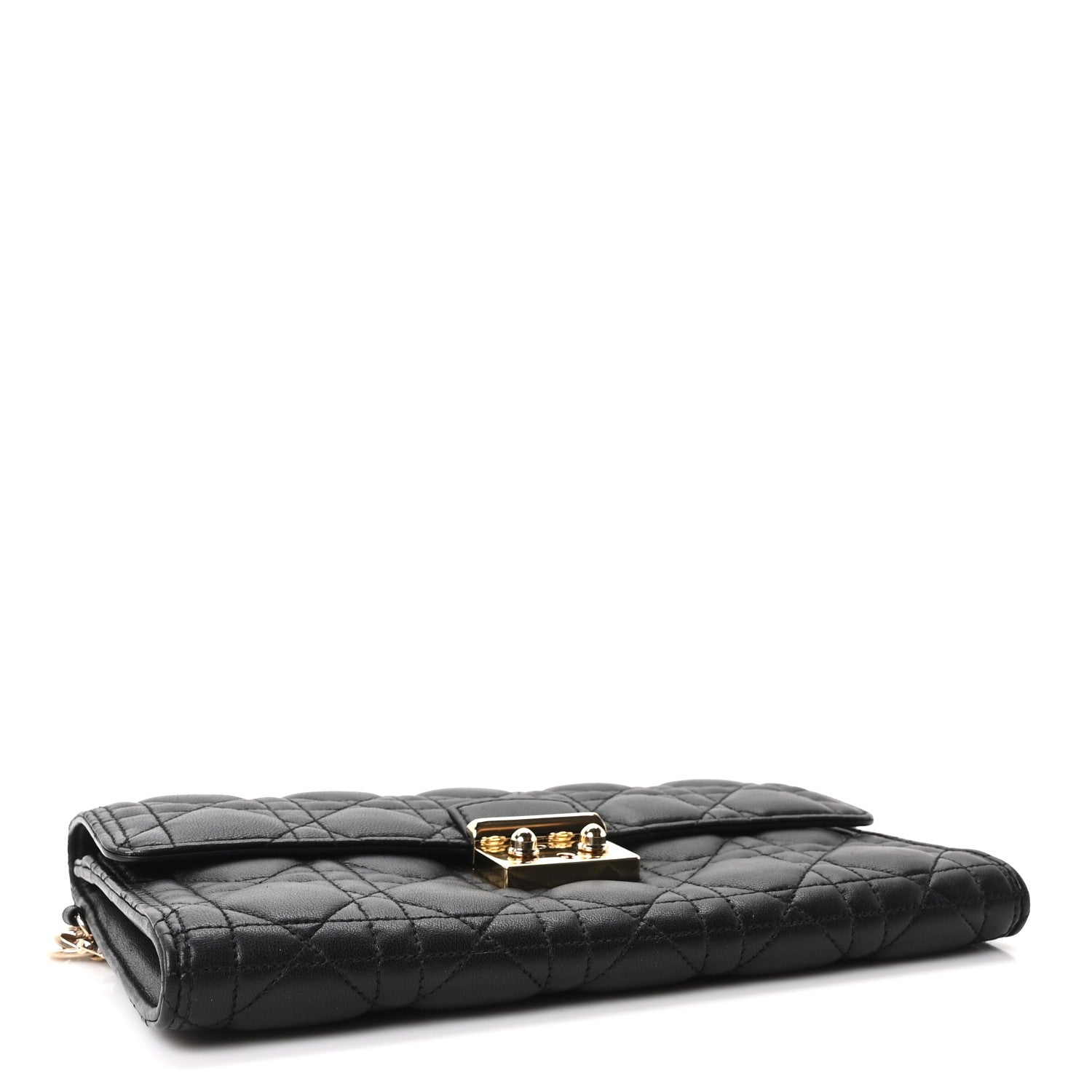 Christian Dior Lambskin Cannage Miss Dior Clutch Black 5 of 10