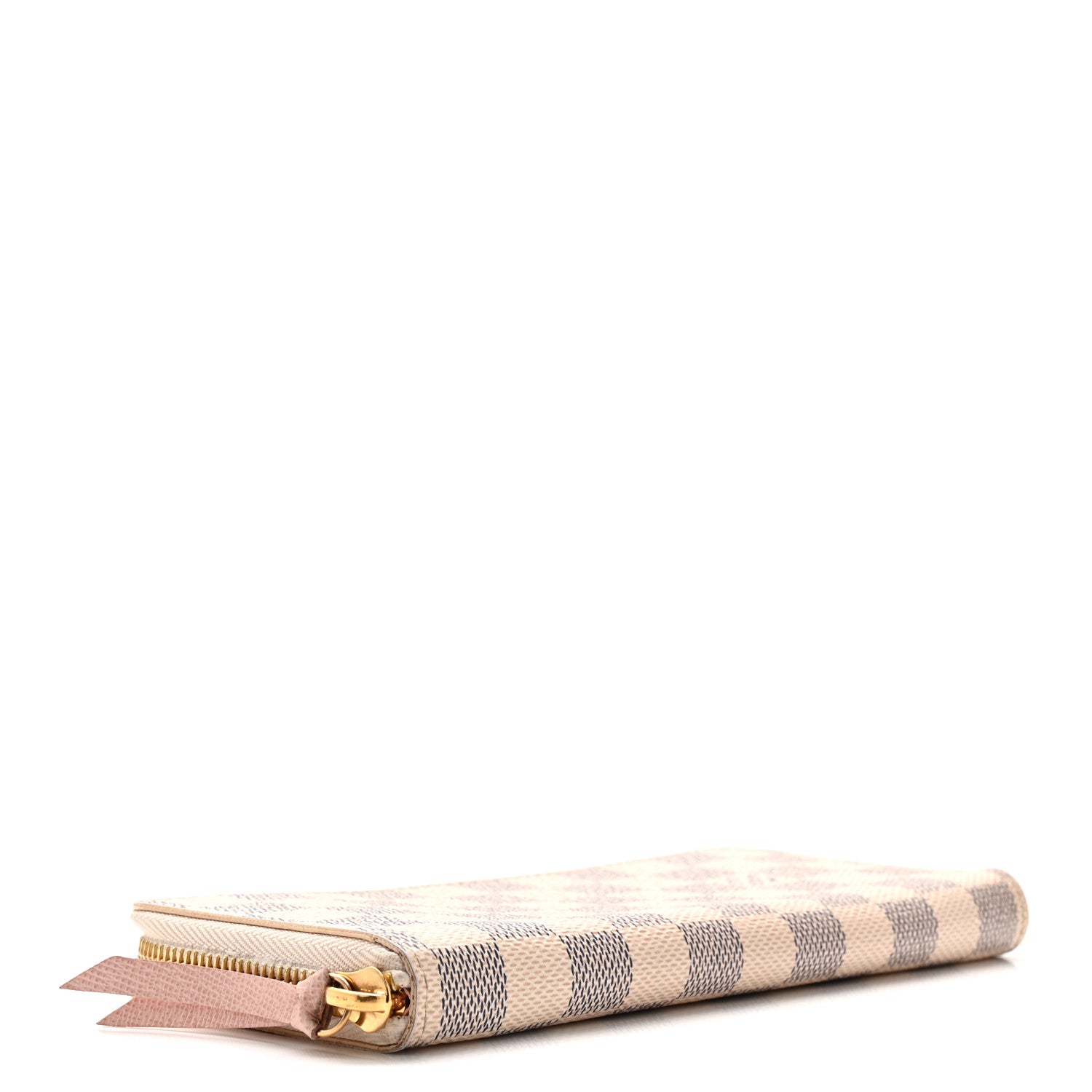 Louis Vuitton Damier Azur Clemence Wallet Rose Ballerine 3 of 5