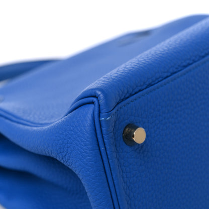 Hermes Togo Kelly Retourne 28 Bleu Zellige 10 of 11
