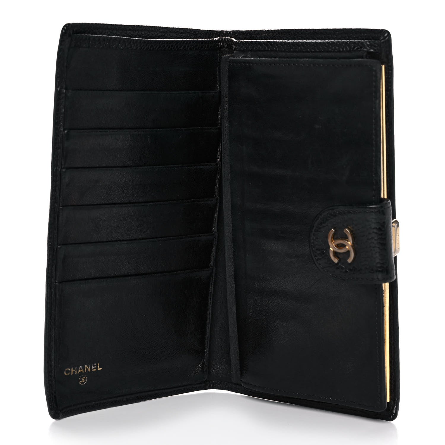 Chanel Caviar Stitched French Wallet Black 5 of 16