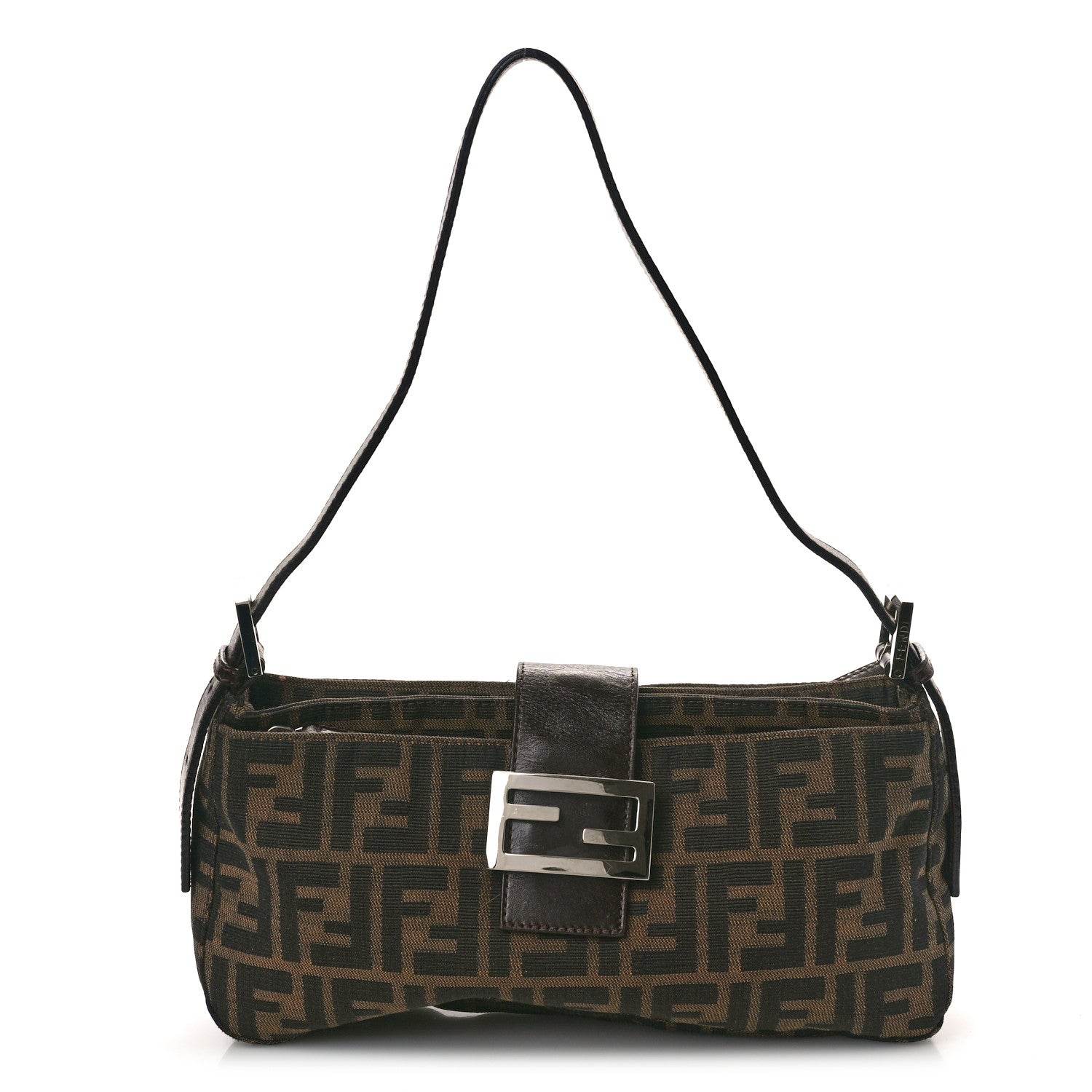Fendi Zucca Baguette Shoulder Bag Tobacco 1 of 10