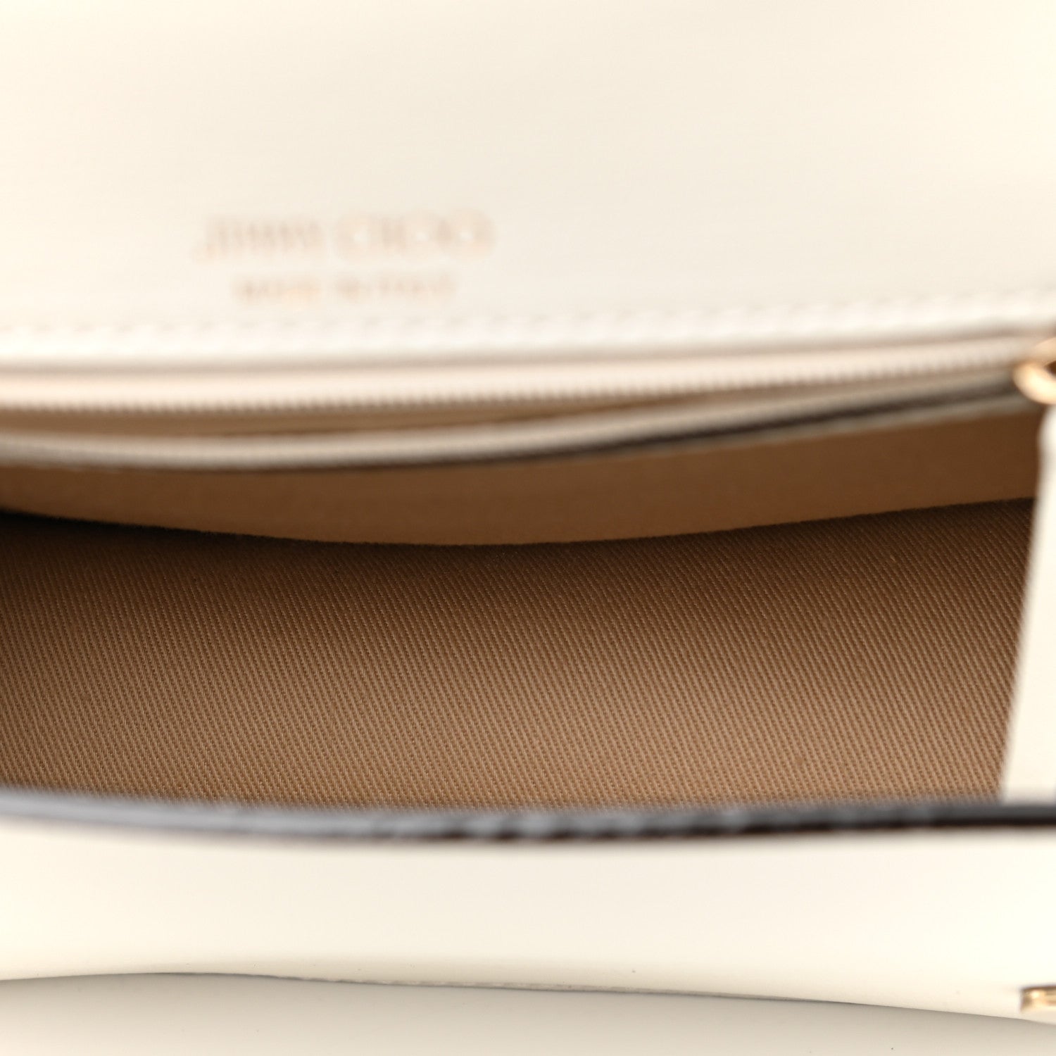 Jimmy Choo Calfskin Snakeskin Embossed Bag White 5 of 10