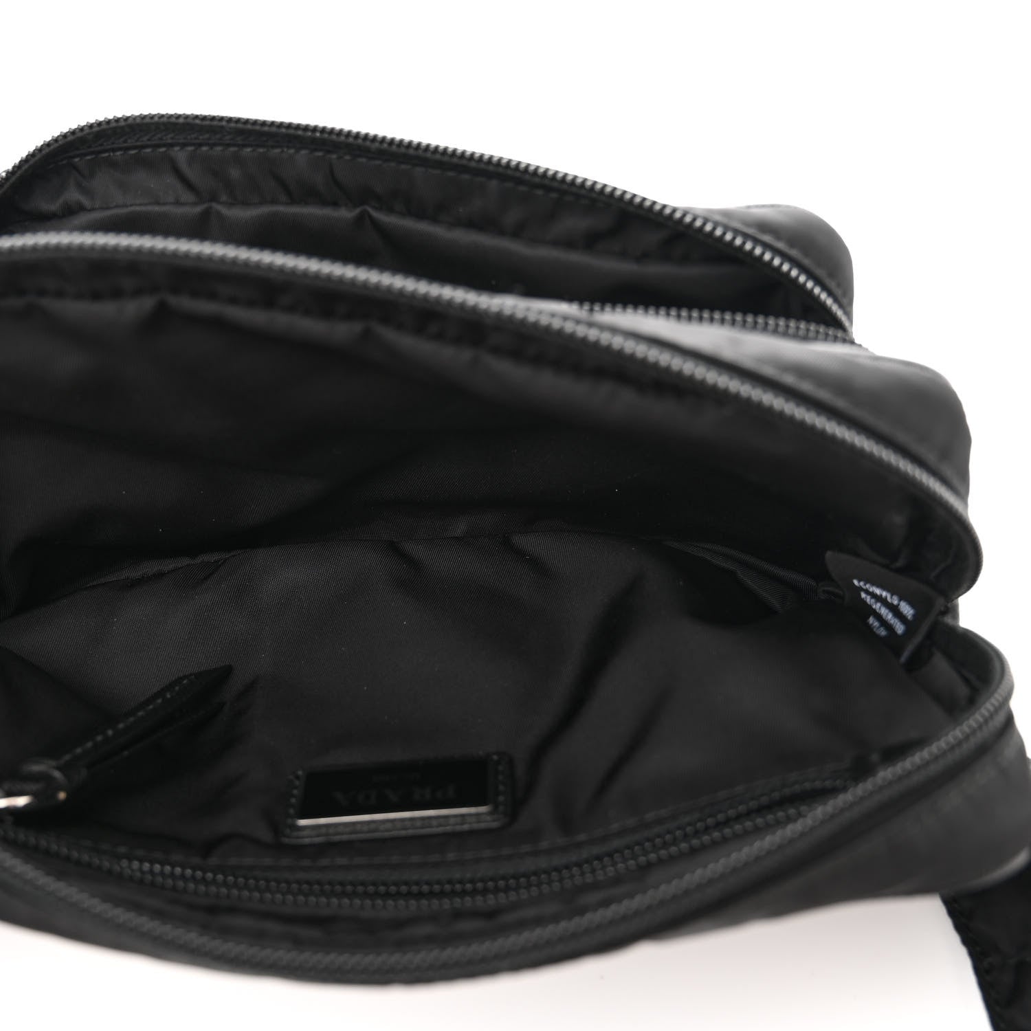 Prada Re-Nylon Saffiano Belt Bag L Black 5 of 9