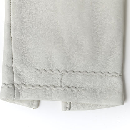 Hermes Lambskin Gloves 7 White 3 of 8