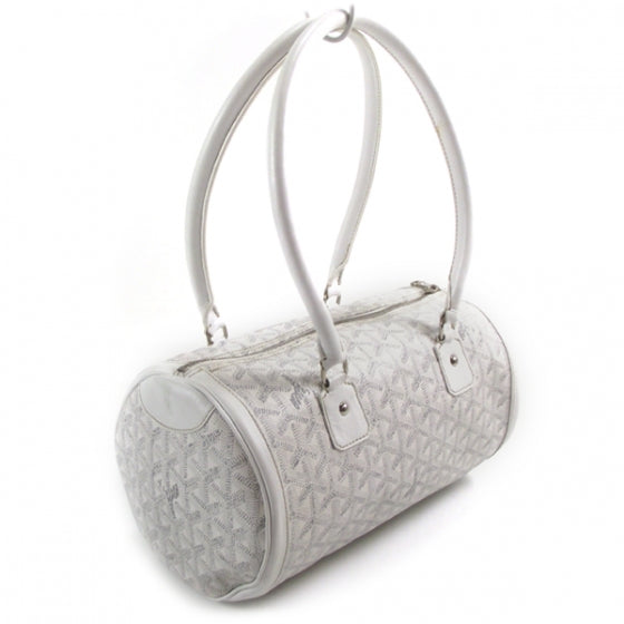 Goyardine Amakios PM Bowler Tote bag White