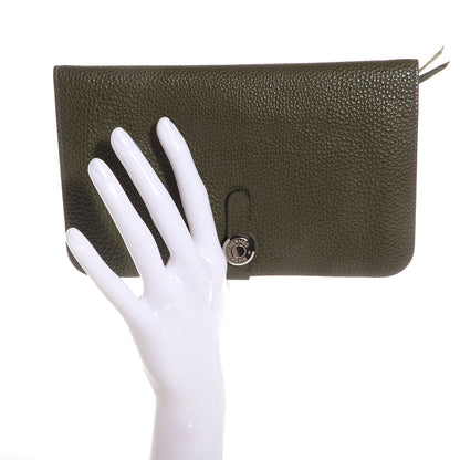 Hermes Togo Dogon Duo Wallet Vert Veronese 2 of 8