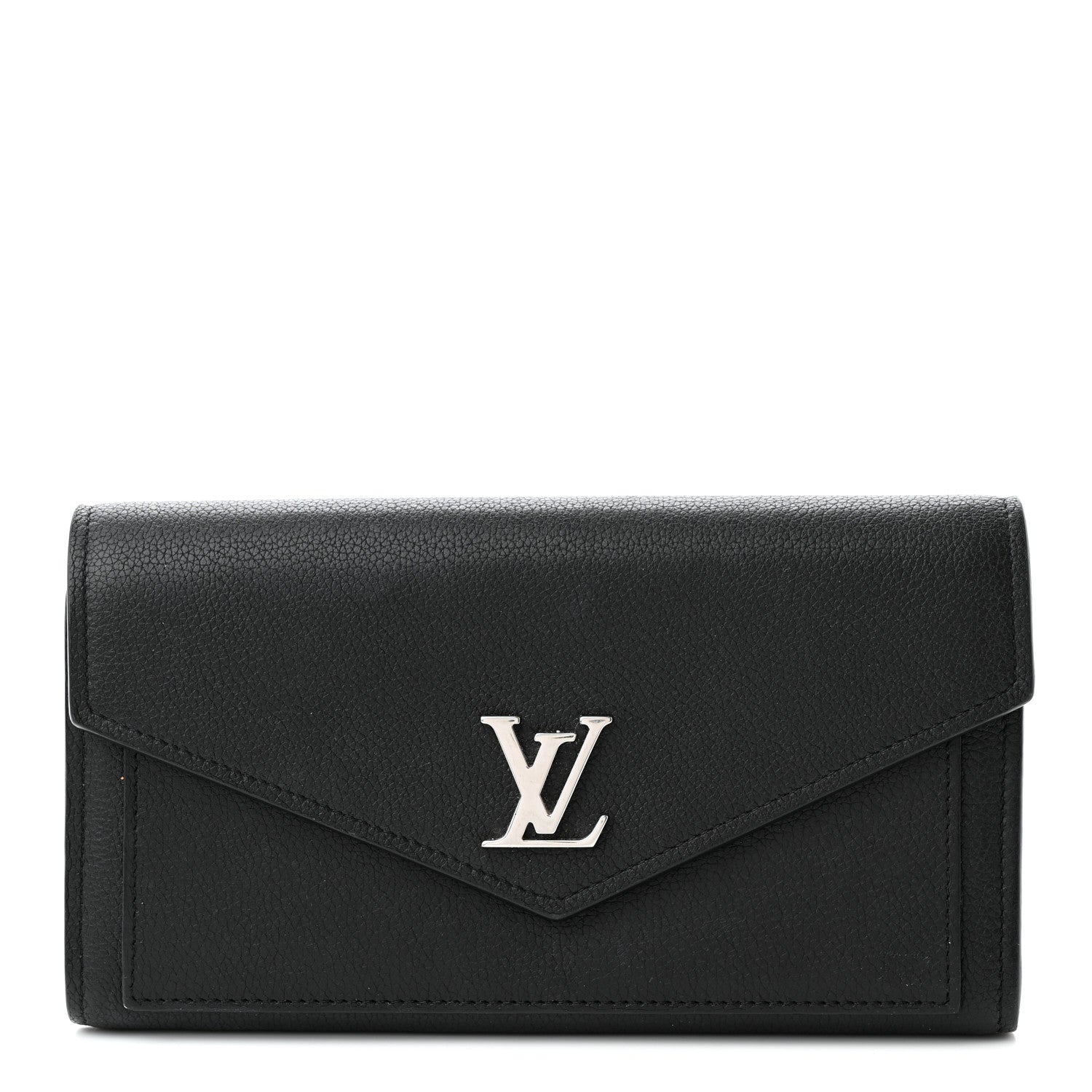 Louis Vuitton Soft Calfskin My Lockme Wallet Black 1 of 7