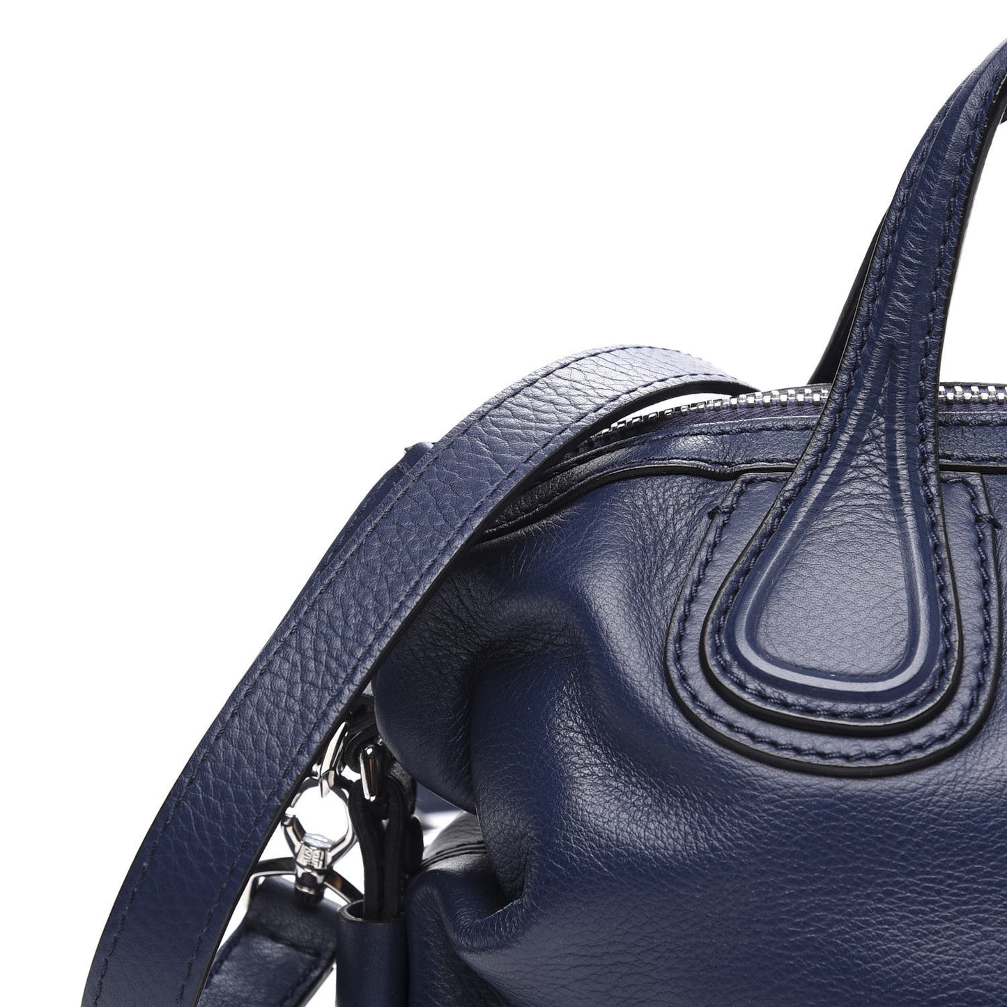 Waxed Calfskin Micro Nightingale Navy