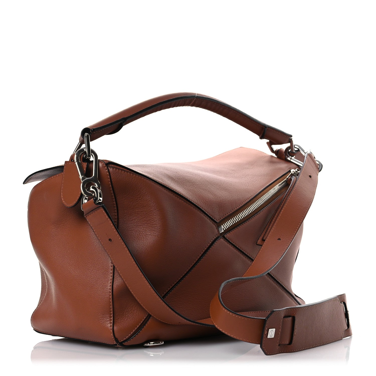 Loewe Calfskin Large Puzzle Bag Tan 2 of 12