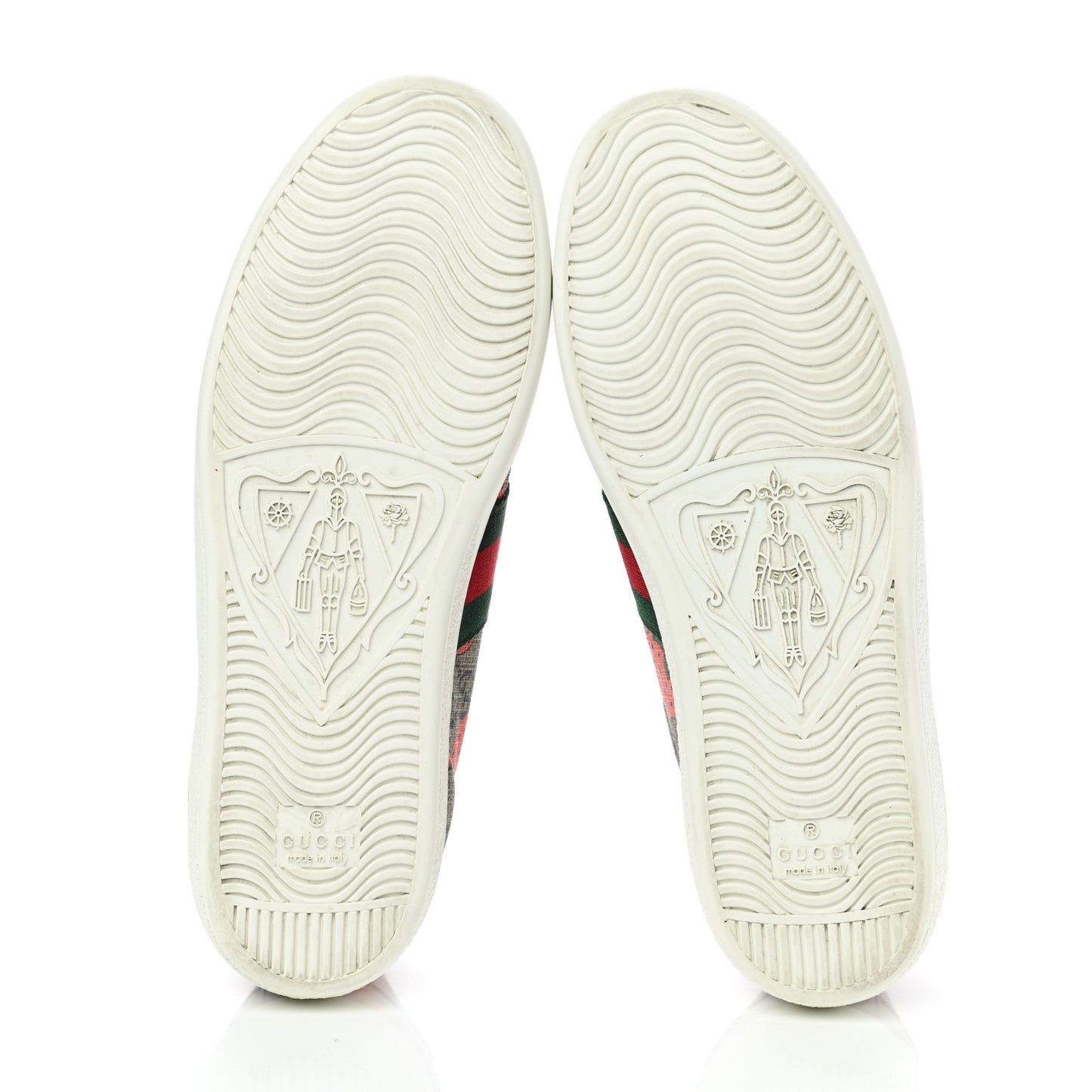 GG Supreme Monogram Strawberry Web Womens Ace Sneakers 36.5 Beige Multicolor Red Green