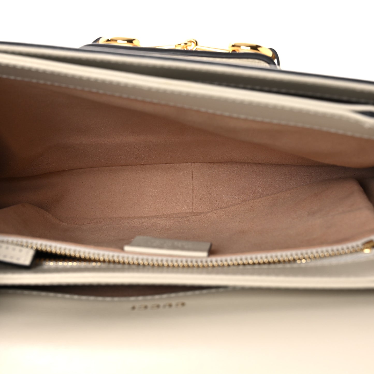 Azalea Calfskin Horsebit 1955 Shoulder Bag Mystic White