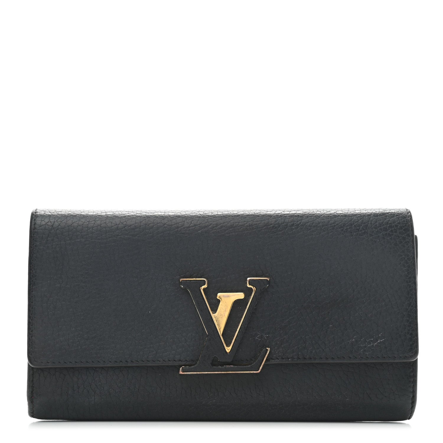 Louis Vuitton Taurillon Capucines Wallet Black 1 of 9