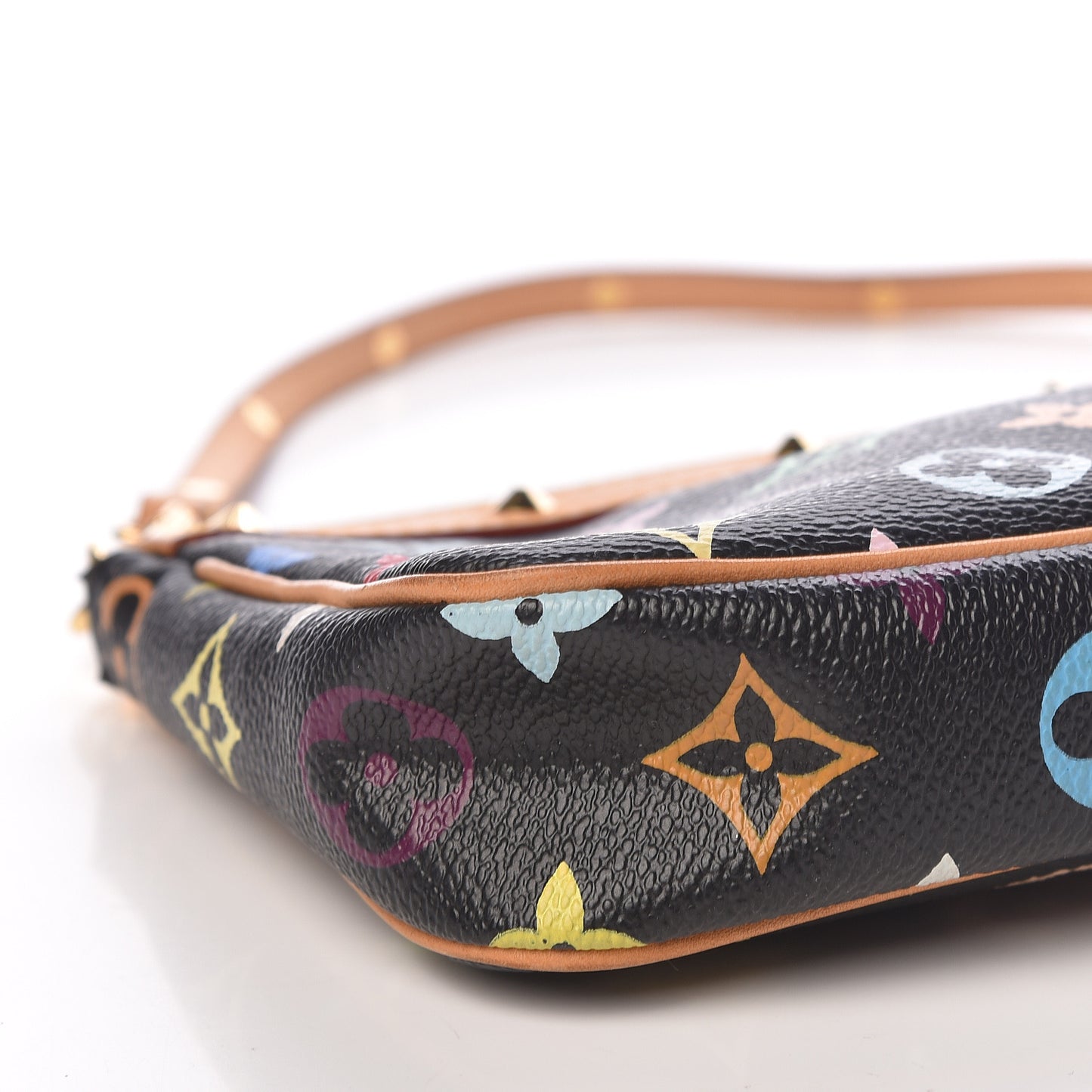 Monogram Multicolor Pochette Accessories Black