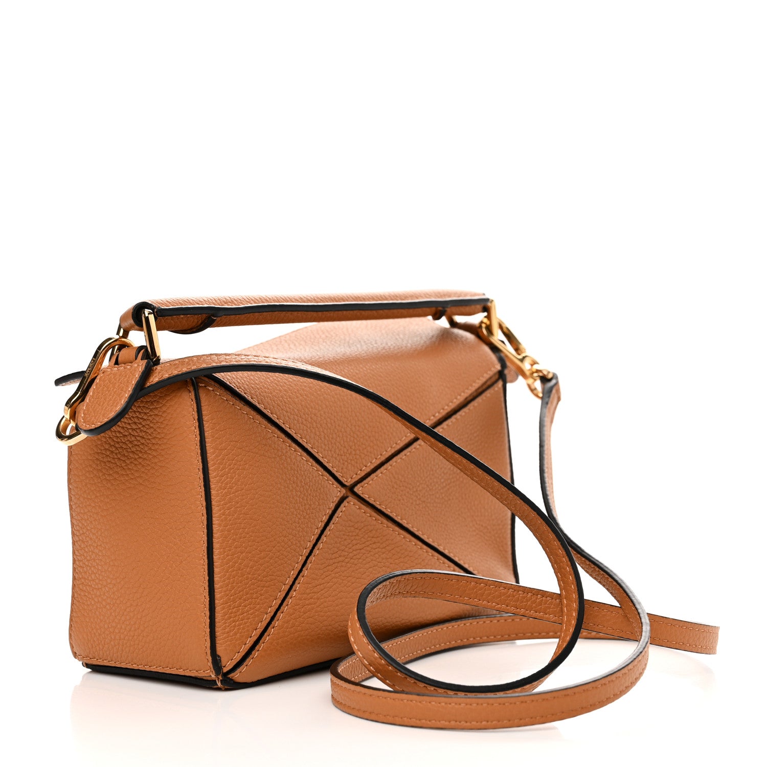 Loewe Calfskin Mini Puzzle Bag Tan 3 of 11