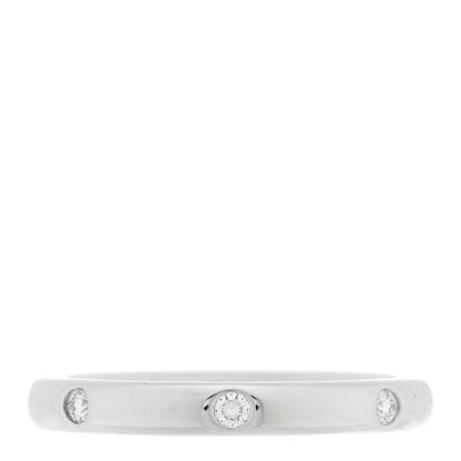 Van Cleef & Arpels Platinum Diamond Tendrement Etoiles Wedding Band Ring 49 5 1 of 4
