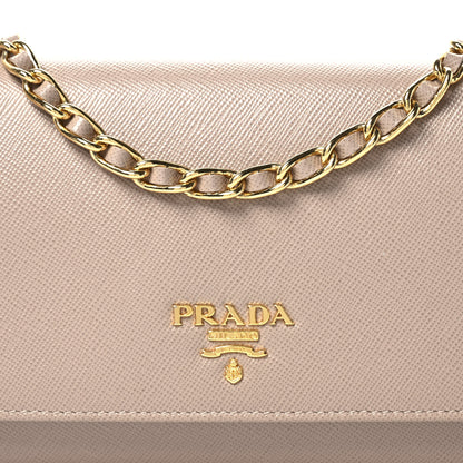 Prada Vitello Move Chain Wallet Cammeo 8 of 10