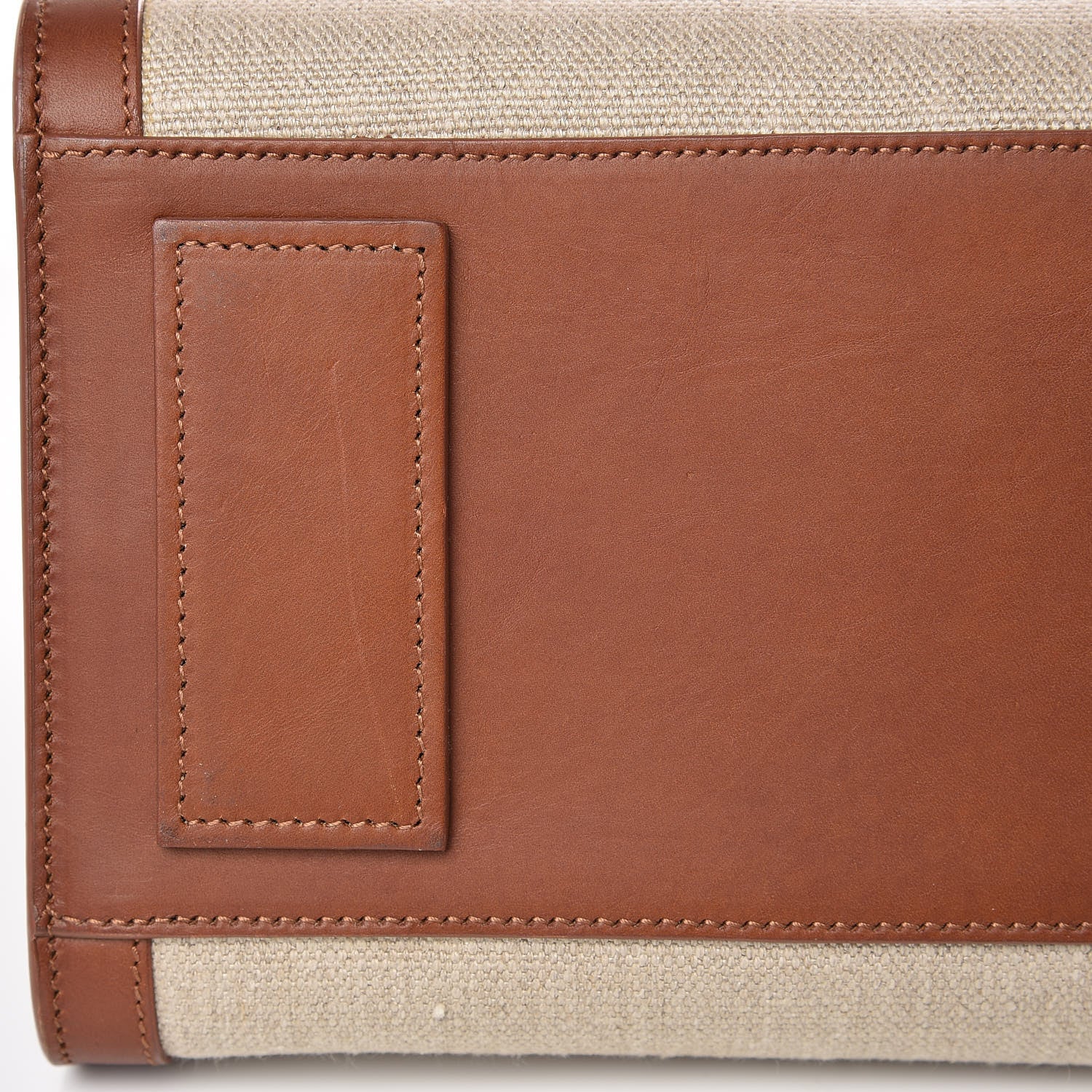 Saint Laurent Linen Calfskin Small Souple Sac De Jour Cognac 12 of 13