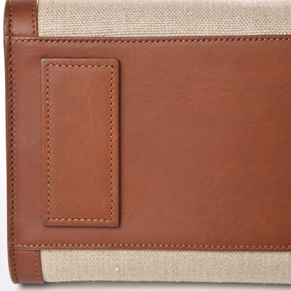 Saint Laurent Linen Calfskin Small Souple Sac De Jour Cognac 12 of 13