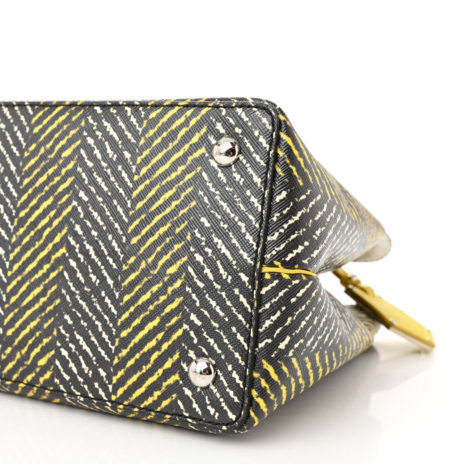 Fendi Vitello Elite Printed Petite 2Jours Tote Multicolor 10 of 10