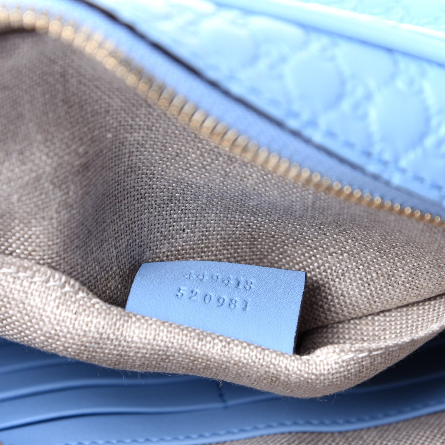 Microguccissima Mini Bree Messenger Bag Mineral Blue