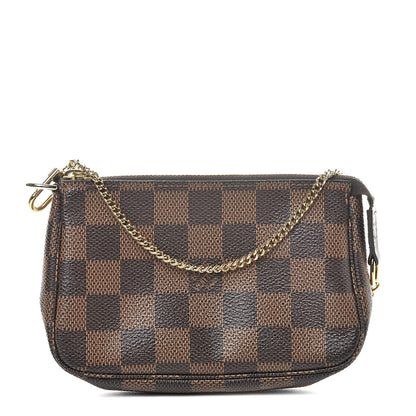 Louis Vuitton Damier Ebene Mini Pochette Accessories 1 of 8